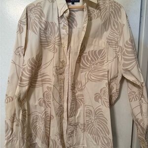 Roper Cream Patterned Button-Up Shirt